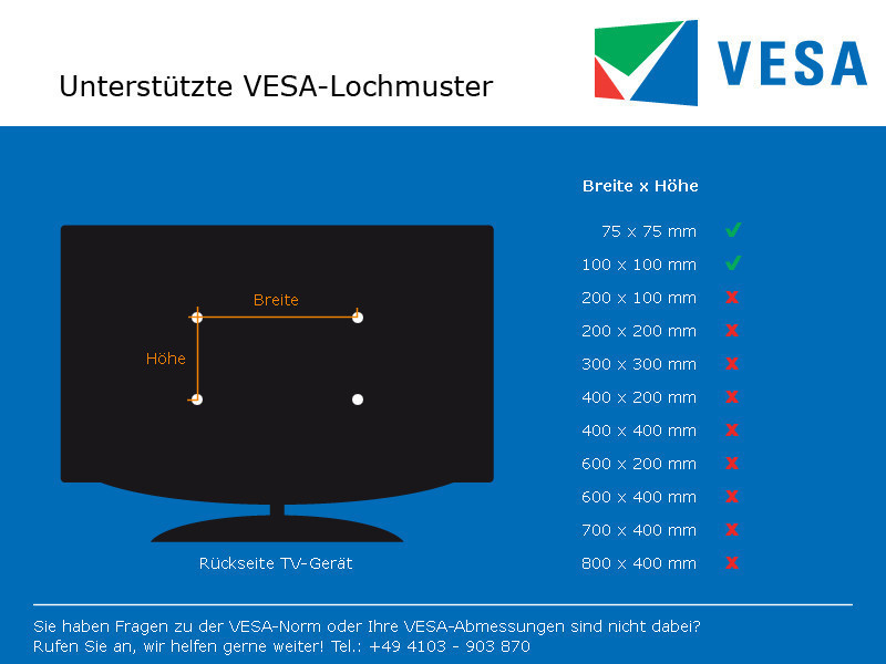 Dataflex Viewmate Wandhalterung 52.052 VESA