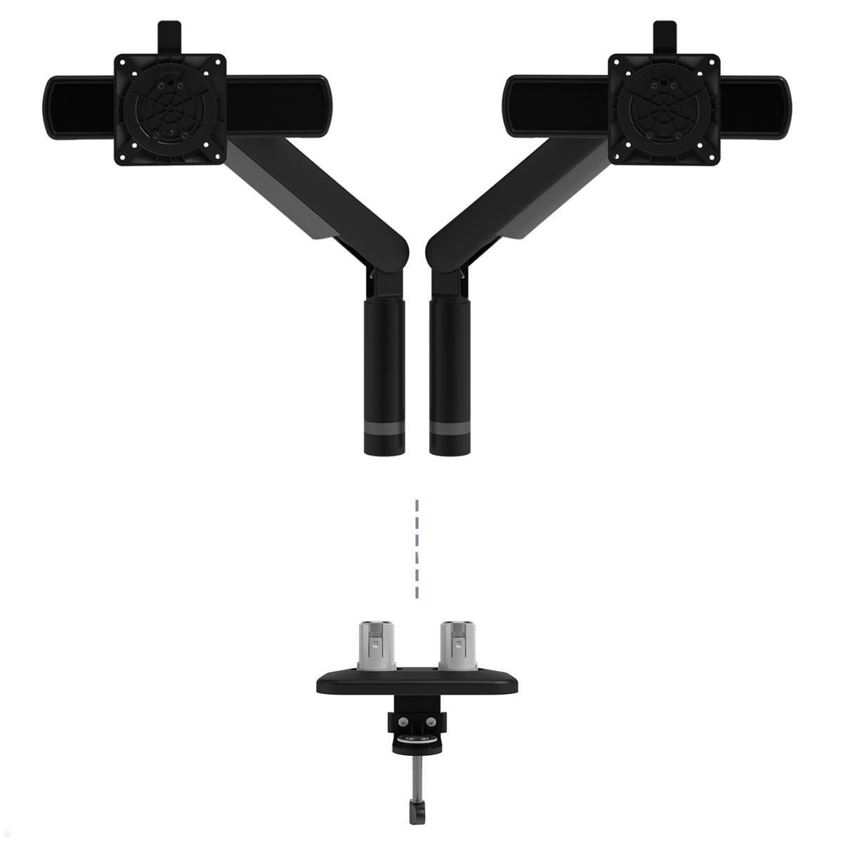 Dataflex Viewprime Dual Monitor Tischhalterung inklusive Tischklemme