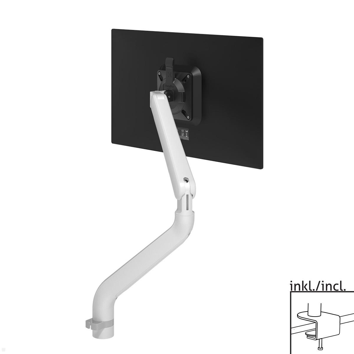 Dataflex Viewprime Monitor Tischhalterung mit Tischklemme, weiß