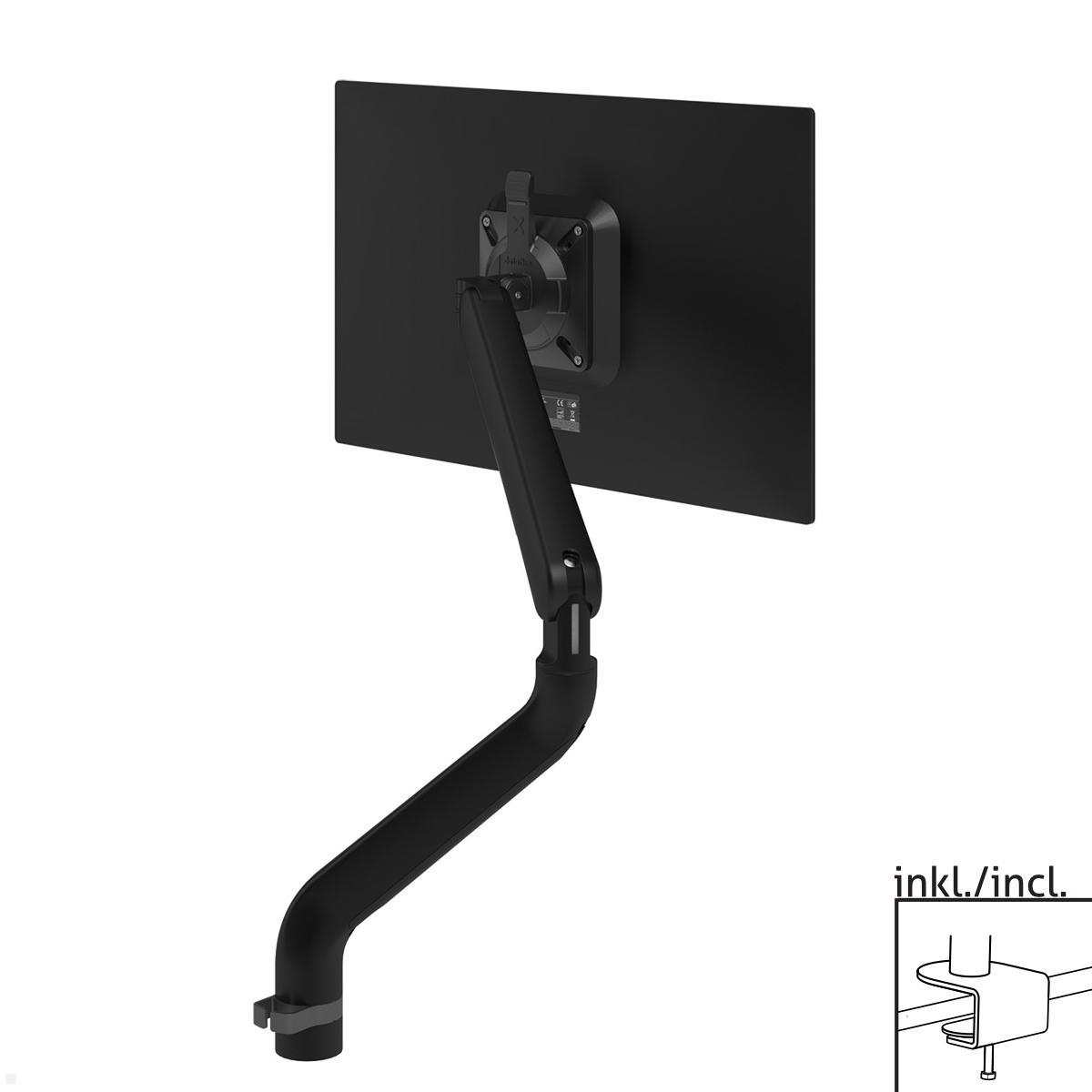 Dataflex Viewprime Monitor Tischhalterung mit Tischklemme, schwarz