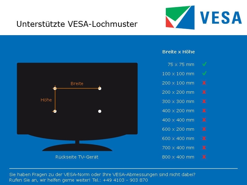 Dataflex Viewmate VESA Halterung 52.652 VESA