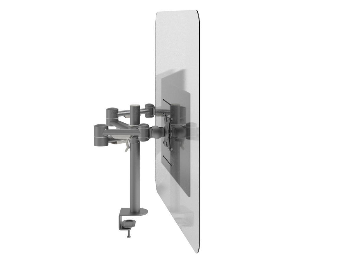 Dataflex Addit Dual Acryl Schutzscheibe / Spuck Schutz an VESA 100x100 (44.320) Seitenansicht