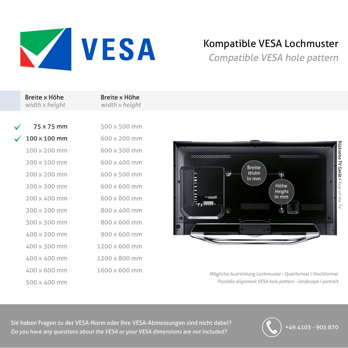 Dataflex Viewprime Monitor Tischhalterung mit Tischklemme, VESA